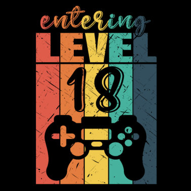 Motiv Level 18 Gaming Controller 18. Geburtstag