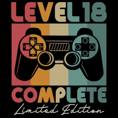 Motiv 18 Geburtstag Level 18 Geschenk 18 Jahre Gamer