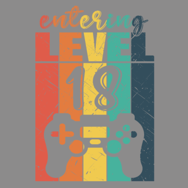 Motiv Level 18 Gaming Controller 18. Geburtstag