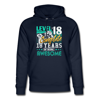 Geschenk zum 18 Hoodie - 18. Geburtstag 18 Jahre Gamer Level 18 Complete