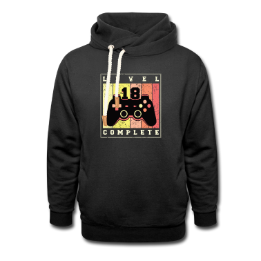 Geschenk zum 18 Hoodie - Cooles Gamer Shirt Level 18 zum 18. Geburtstag