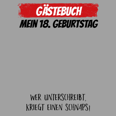 Motiv Gästebuch 18. Geburtstag Gästeliste 18 Jahre