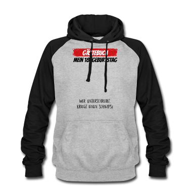 Geschenk zum 18 Hoodie - Gästebuch 18. Geburtstag Gästeliste 18 Jahre
