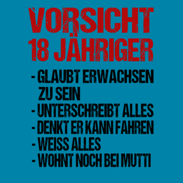 Motiv 18 Jahre 18 Geburtstag Geschenk
