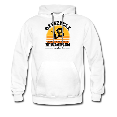 Geschenk zum 18 Hoodie - 18 Geburtstag 18 Jahre Volljährig Erwachsen 18ter