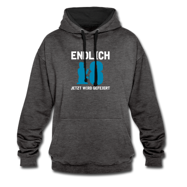 Geschenk zum 18 Hoodie - 18 Geburtstag Endlich 18 Jetzt wird gefeiert