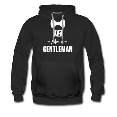 Geschenk zum 18 Hoodie - 18 wie ein Gentleman!