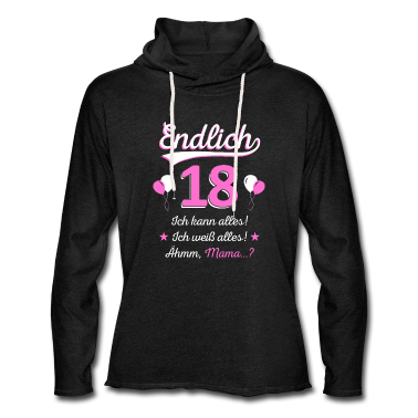 Geschenk zum 18 Hoodie - Endlich 18. Geburtstag Spruch Damen 18 Jahre
