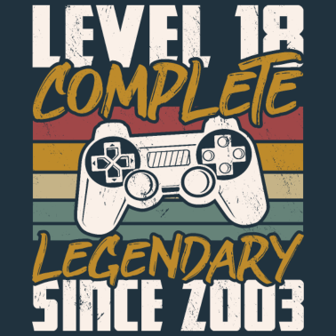 Motiv Level 18 Complete 18 Geburtstag 18 Jahre Geschenk
