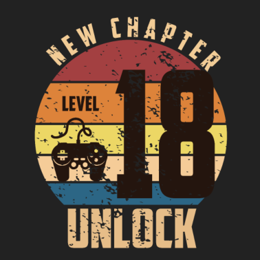 Motiv 18. Geburtstag Level 18 Unlock Geburtstagsgeschenk