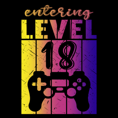 Motiv Level 18 Gaming Controller 18. Geburtstag