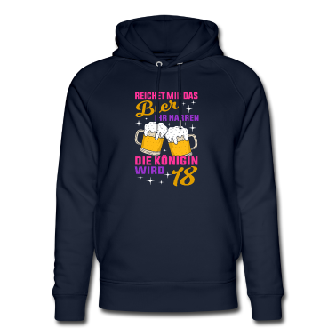 Geschenk zum 18 Hoodie - Bier Königin Wird 18 18.Geburtstag Achtzehnter