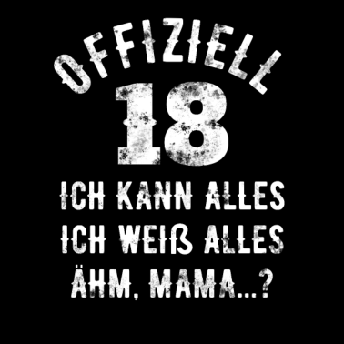 Motiv 18 Geburtstag 18 Jahre Volljährig Erwachsen 18ter