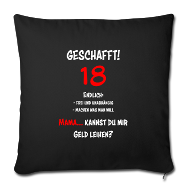 Geschenk zum 18 Kissenbezug - 18