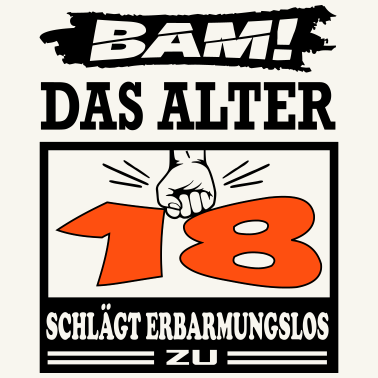 Motiv Geburtstag Das Alter schlägt zu Jahre Years 18