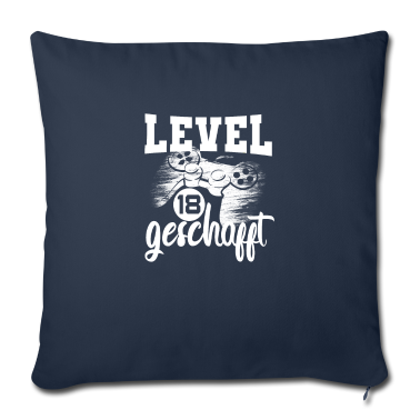 Geschenk zum 18 Kissenbezug - 18 Geburtstag Gamer Level 18