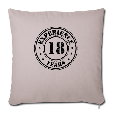 Geschenk zum 18 Kissenbezug - 18 Geburtstag 18 Jahre Erfahrung
