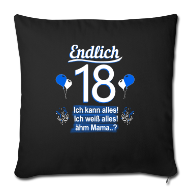 Geschenk zum 18 Kissenbezug - 18 Geburtstag