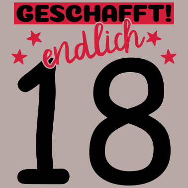 Motiv endlich 18 geschafft!