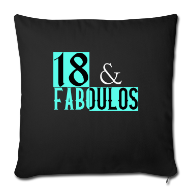 Geschenk zum 18 Kissenbezug - 18 & Faboulos