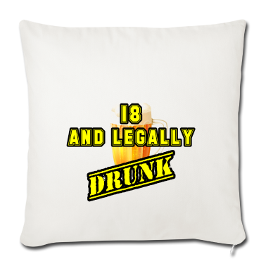 Geschenk zum 18 Kissenbezug - 18. (gelb)