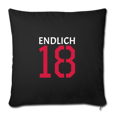 Geschenk zum 18 Kissenbezug - endlich 18