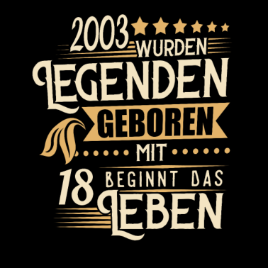 Motiv 18 Geburtstag Das Leben beginnt mit 18