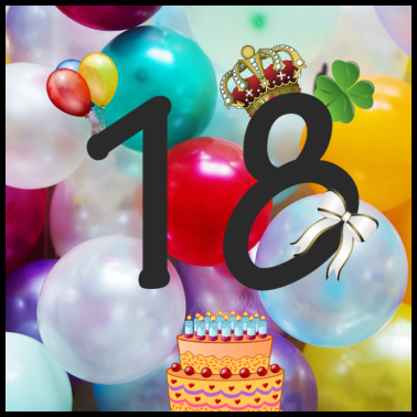 Motiv zum 18. Geburtstag