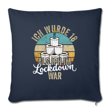Geschenk zum 18 Kissenbezug - 18 Geburtstag Ich wurde 18 Als Ich Im Lockdown war