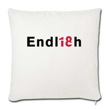 Geschenk zum 18 Kissenbezug - Endlich 18