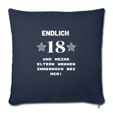Geschenk zum 18 Kissenbezug - Endlich 18