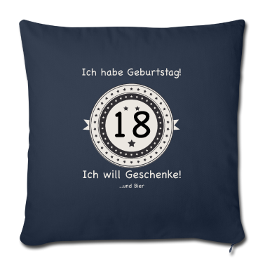 Geschenk zum 18 Kissenbezug - Ich habe Geburtstag 18