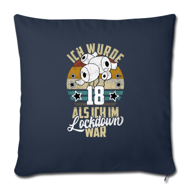 Geschenk zum 18 Kissenbezug - 18 Geburtstag Ich wurde 18 Als Ich Im Lockdown war