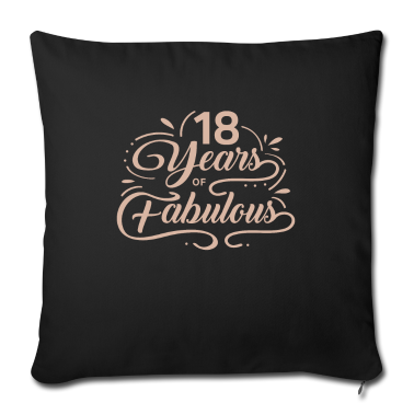Geschenk zum 18 Kissenbezug - 18 fabelhafte Jahre - 18. Geburtstag