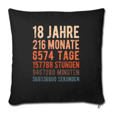 Geschenk zum 18 Kissenbezug - 18. Geburtstag - 18 Jahre