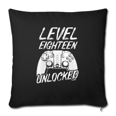 Geschenk zum 18 Kissenbezug - Level 18 Unlocked 18. Geburtstag