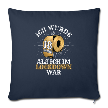 Geschenk zum 18 Kissenbezug - 18 Geburtstag Ich wurde 18 Als Ich Im Lockdown war
