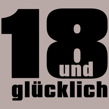Motiv 18 und gluecklich
