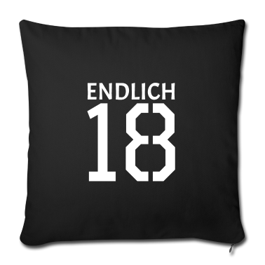 Geschenk zum 18 Kissenbezug - Endlich 18