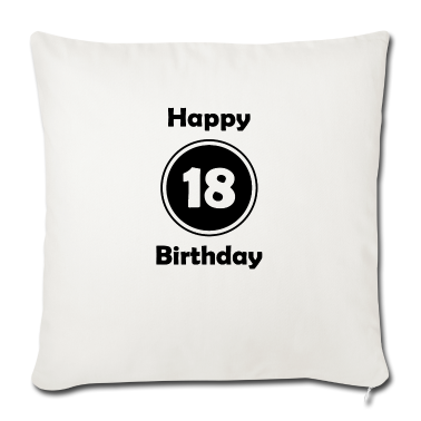 Geschenk zum 18 Kissenbezug - Happy Birthday 18, 18. Geburtstag
