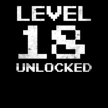 Motiv 18. Geburtstag Level 18 Unlocked 18 Jahre Gamer