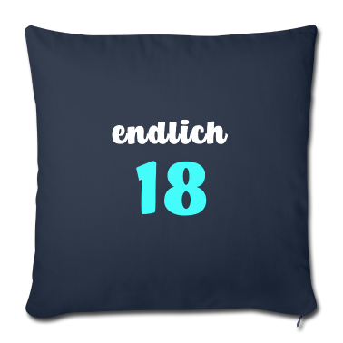 Geschenk zum 18 Kissenbezug - Endlich 18