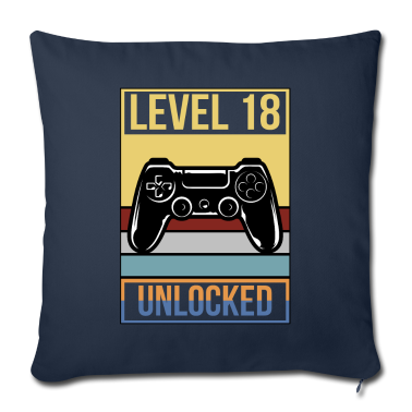 Geschenk zum 18 Kissenbezug - 18. Geburtstag Birthday 2003 Gaming Level 18
