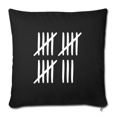 Geschenk zum 18 Kissenbezug - Strichliste 18 Jahre alt 18. Geburtstag