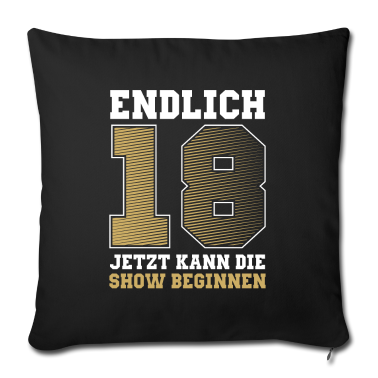 Geschenk zum 18 Kissenbezug - Endlich 18 Geburtstag 18 Jahre Geschenk