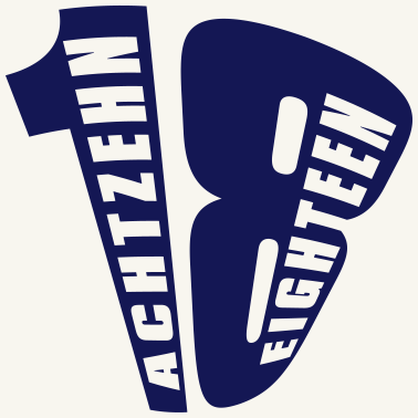 Motiv 18. Geburtstag Achtzehn