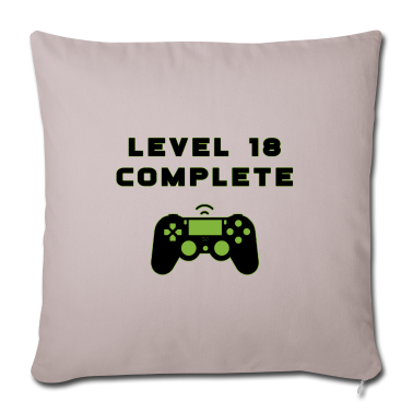 Geschenk zum 18 Kissenbezug - Level 18 Complete Geburtstagsgeschenk zum 18.