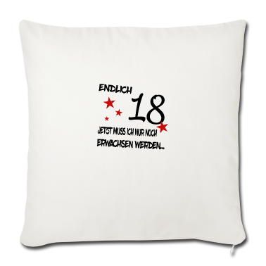 Geschenk zum 18 Kissenbezug - Endlich 18