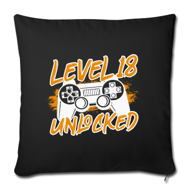 Geschenk zum 18 Kissenbezug - Level 18 Complete 18 Geburtstag 18 Jahre Geschenk