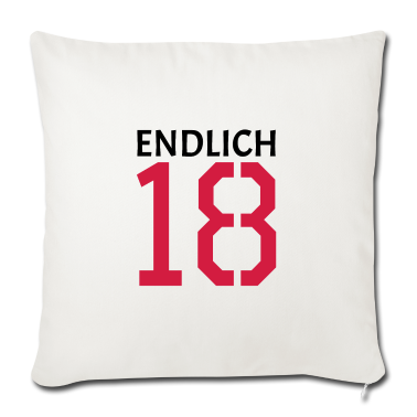Geschenk zum 18 Kissenbezug - endlich 18 Geschenk
